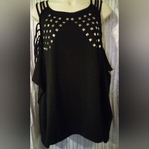 Shein Sexy Biker Type Bare Shoulder Ladies Top Size 2X